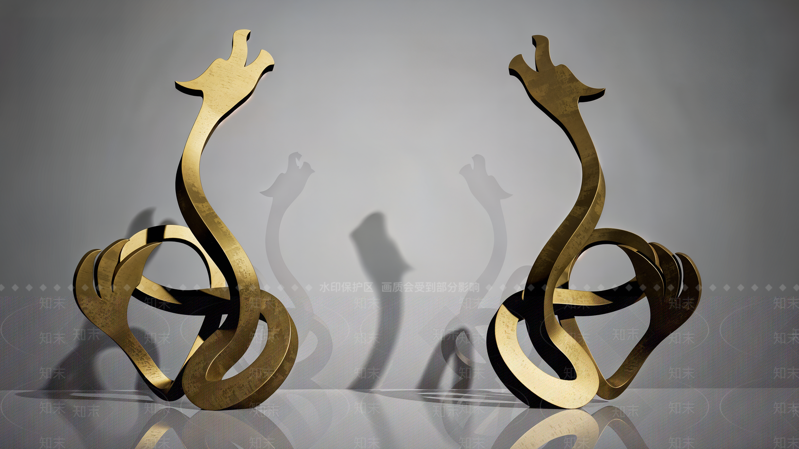 现代雕塑小品SU模型下载【ID:1182481053】