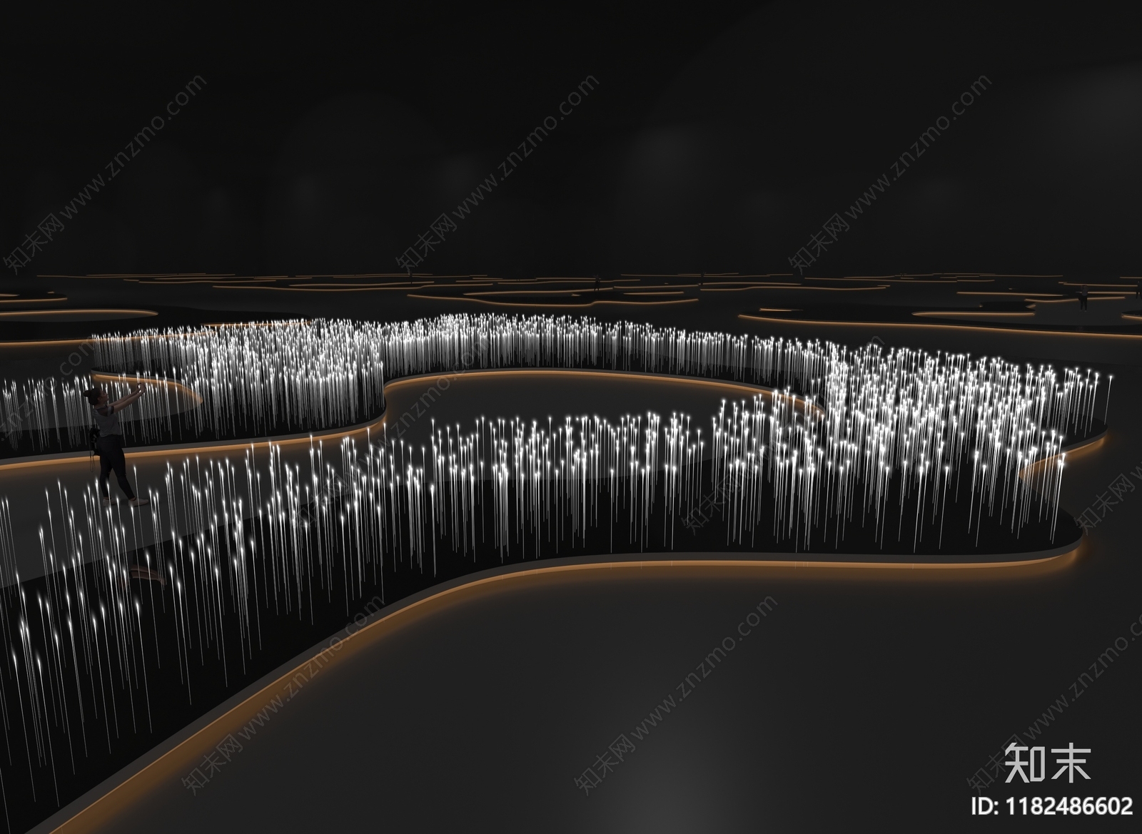 现代工业艺术装置3D模型下载【ID:1182486602】