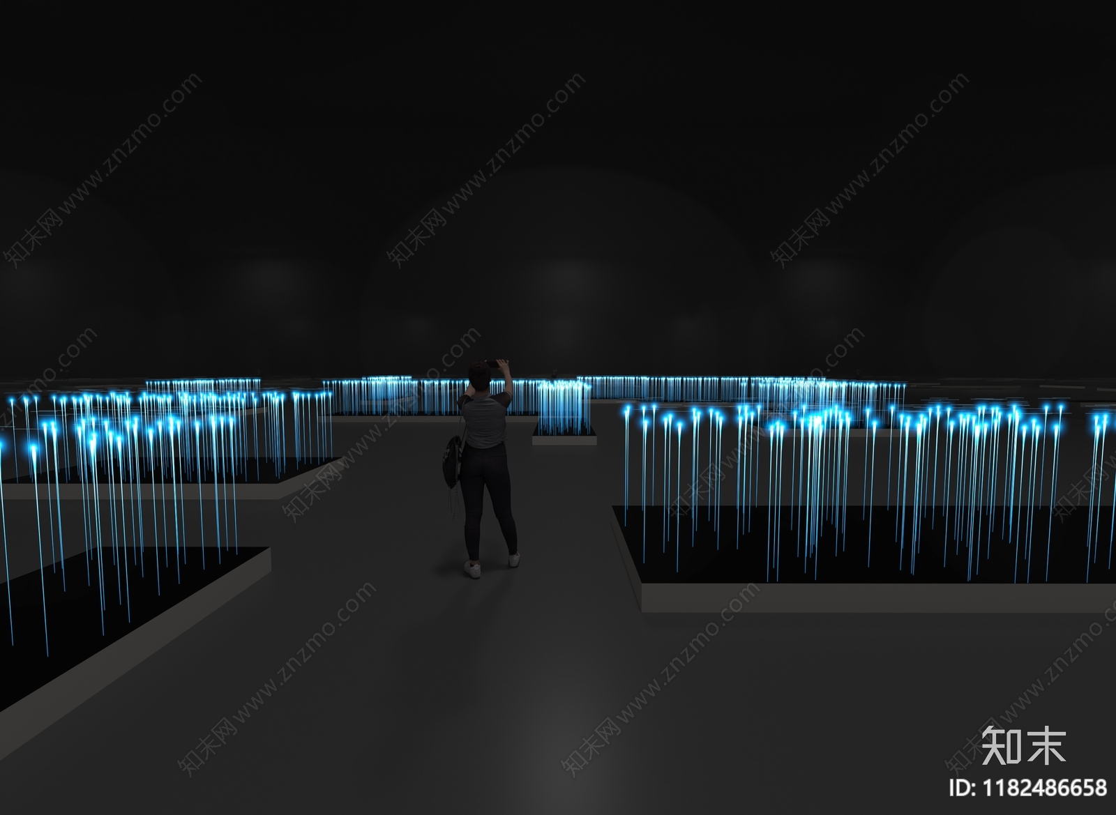 现代工业艺术装置3D模型下载【ID:1182486658】