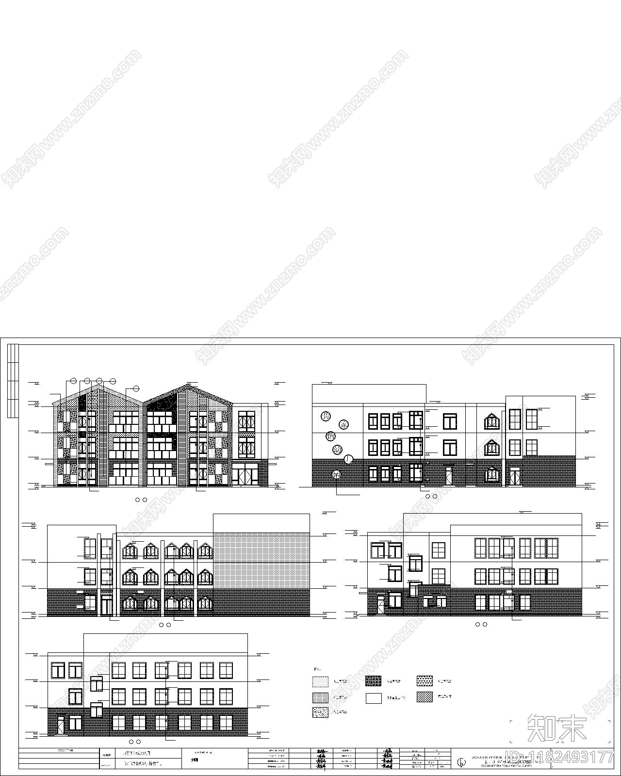 现代幼儿园建筑cad施工图下载【ID:1182493177】