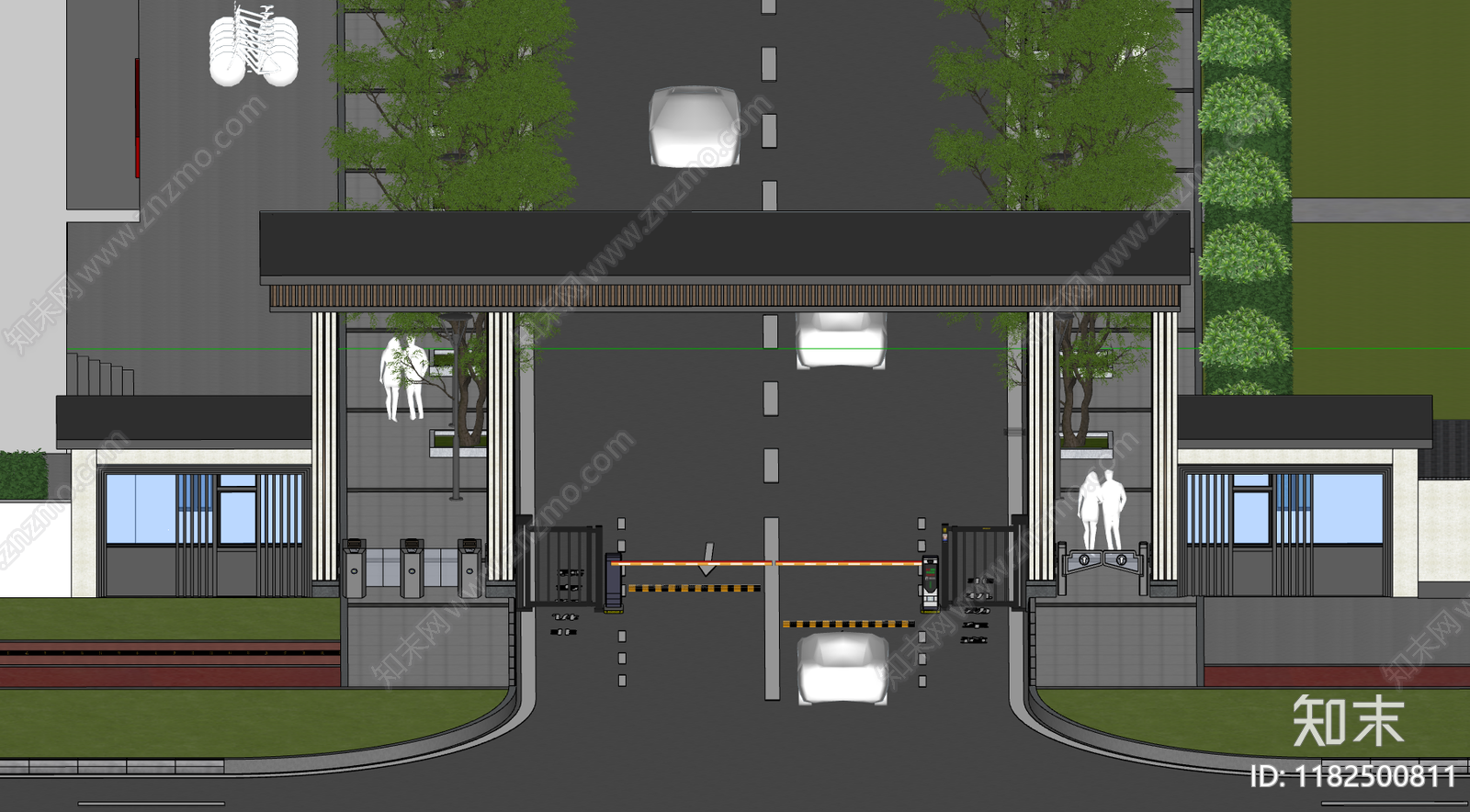 现代其他公共建筑SU模型下载【ID:1182500811】