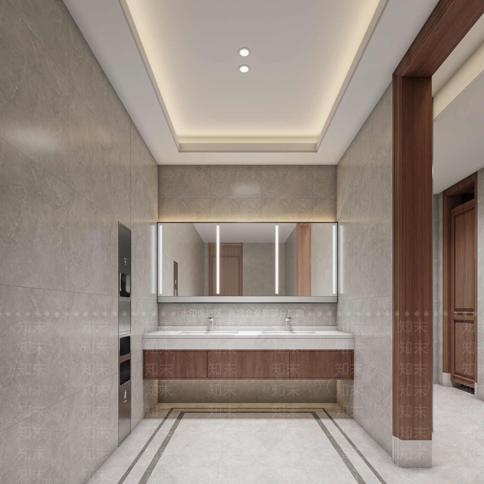 现代公共卫生间3D模型下载【ID:1182505088】