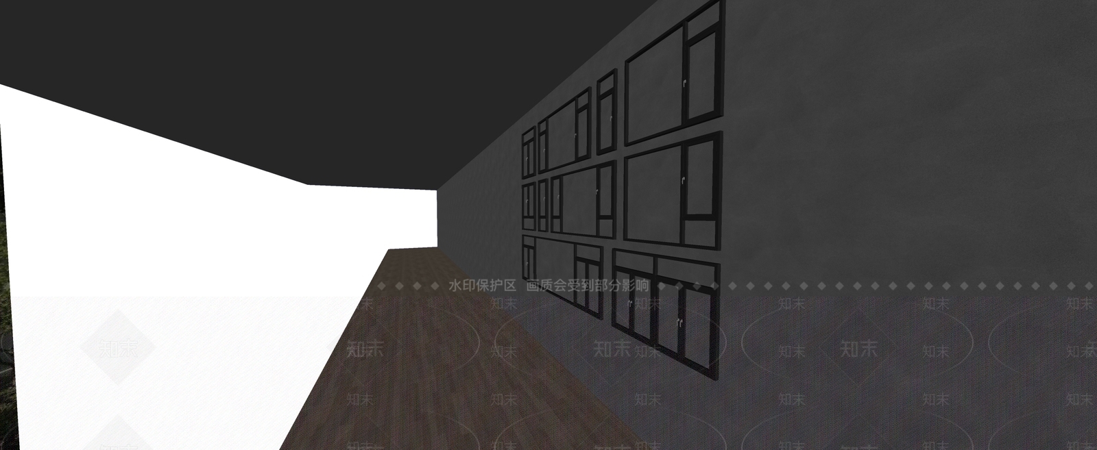 现代窗户组合SU模型下载【ID:1182508818】