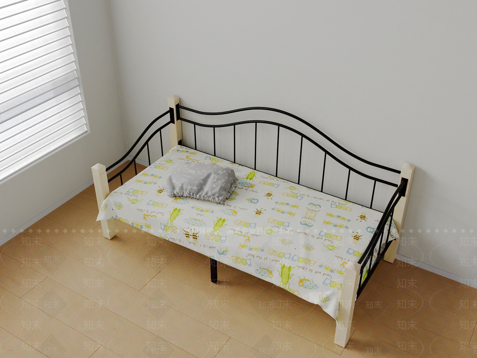 现代儿童床SU模型下载【ID:1182511270】