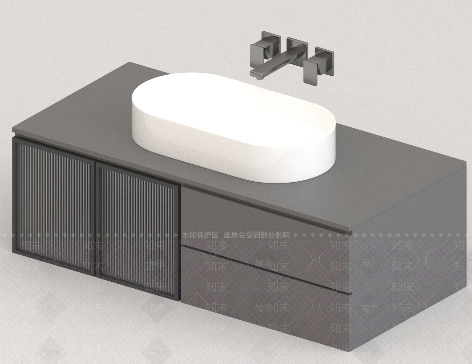 洗手台3D模型下载【ID:1182512490】