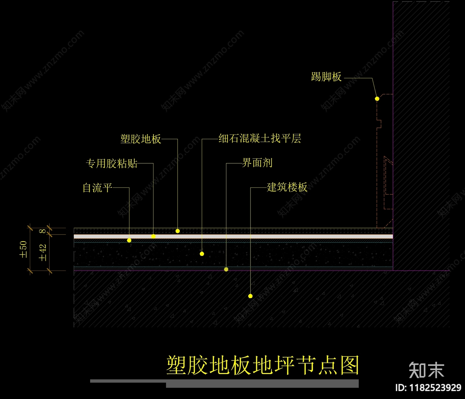 现代地面节点cad施工图下载【ID:1182523929】