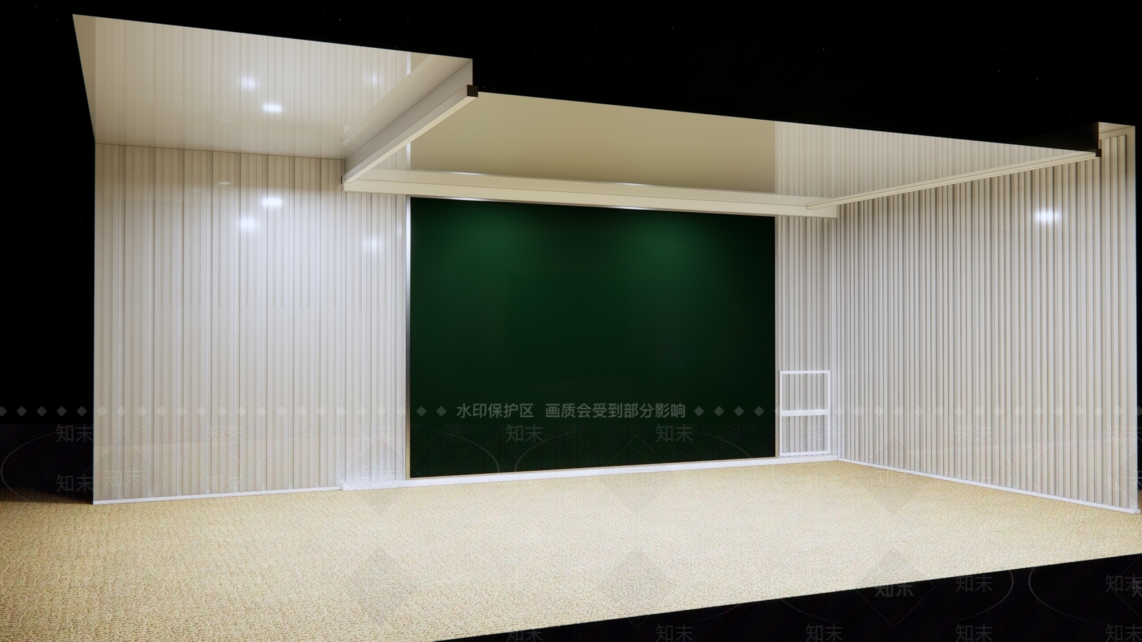现代教室SU模型下载【ID:1182532967】