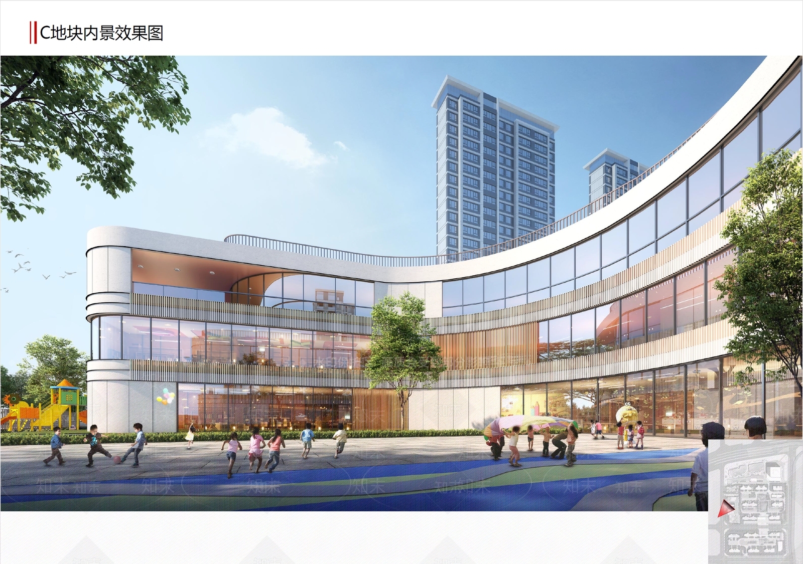 现代简约幼儿园SU模型下载【ID:1182533940】