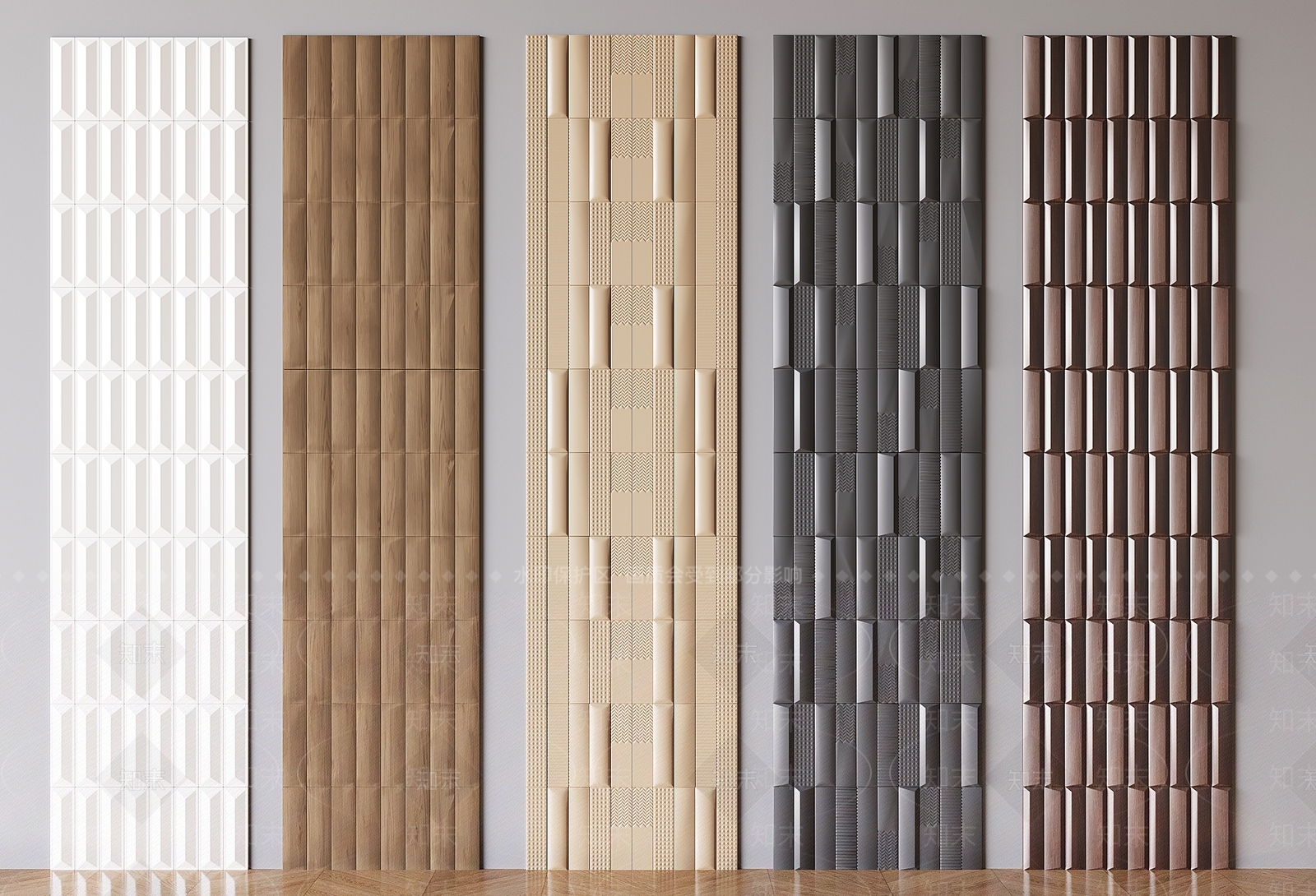 欧式护墙板SU模型下载【ID:1182534684】