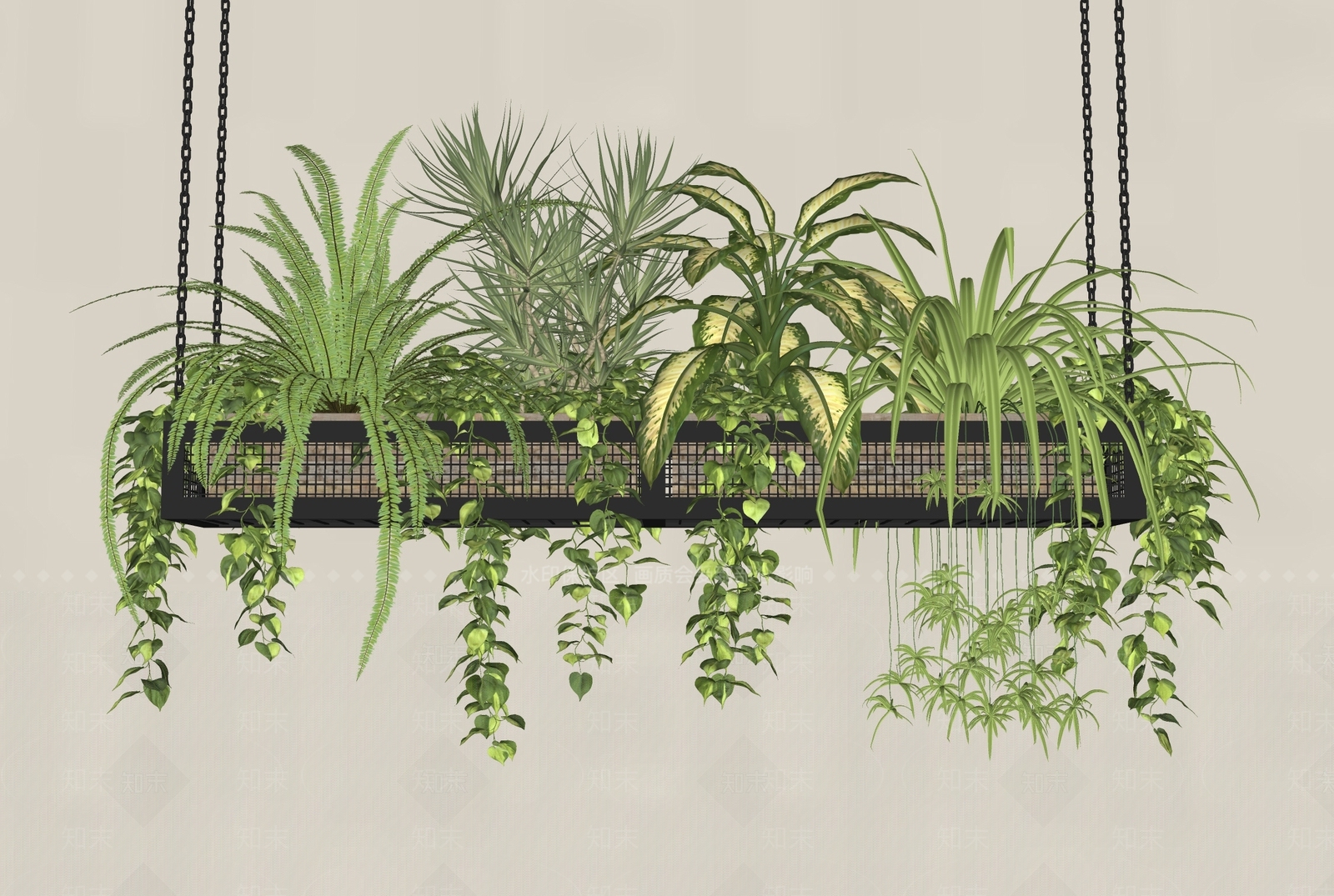 植物组合SU模型下载【ID:1182535456】