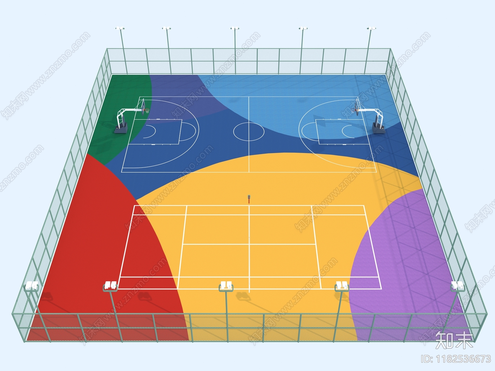 现代体育馆3D模型下载【ID:1182536673】