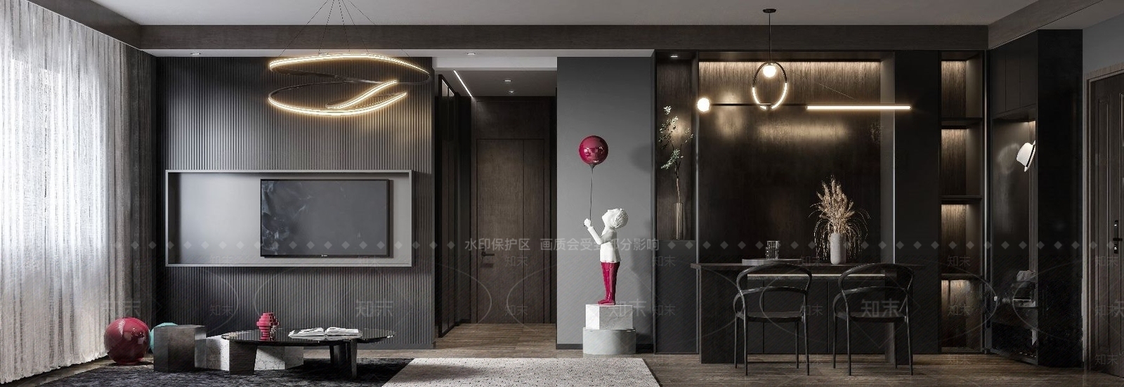 现代雕花3D模型下载【ID:1182543178】
