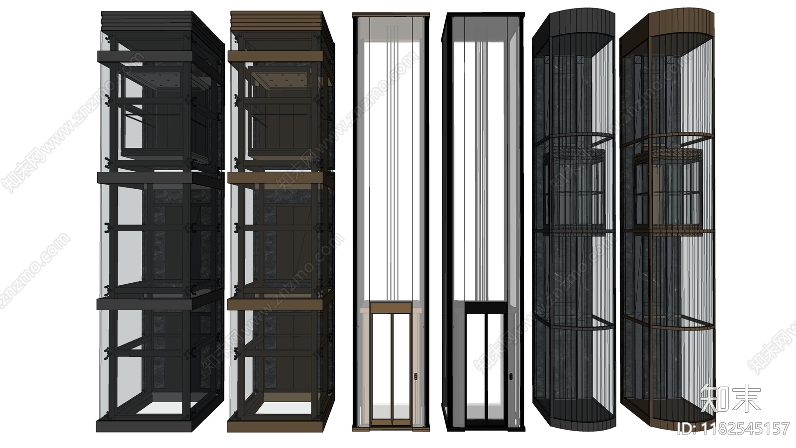 现代电梯SU模型下载【ID:1182545157】