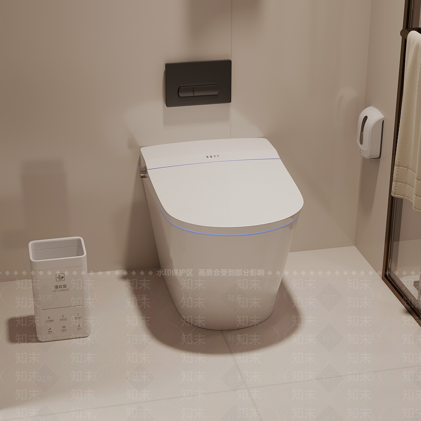马桶3D模型下载【ID:1182549205】