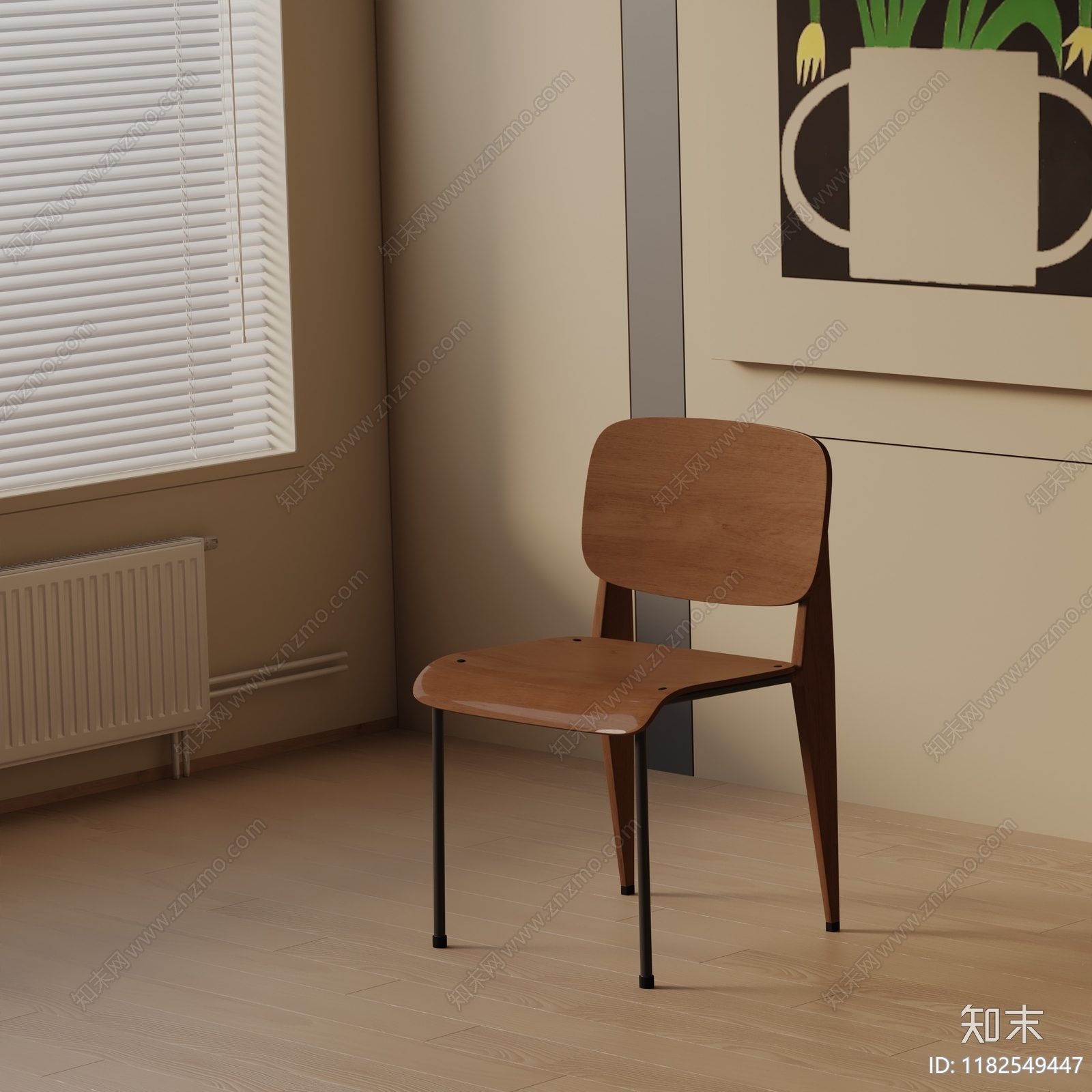 现代休闲椅3D模型下载【ID:1182549447】