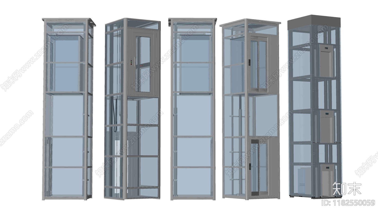 现代电梯SU模型下载【ID:1182550059】