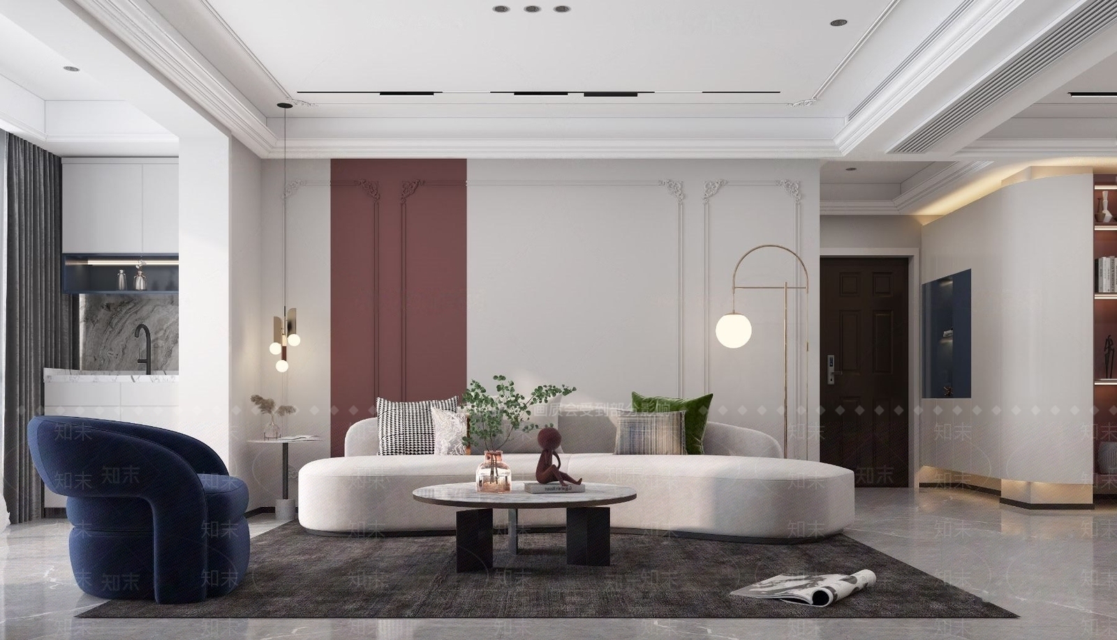 现代雕花3D模型下载【ID:1182557543】