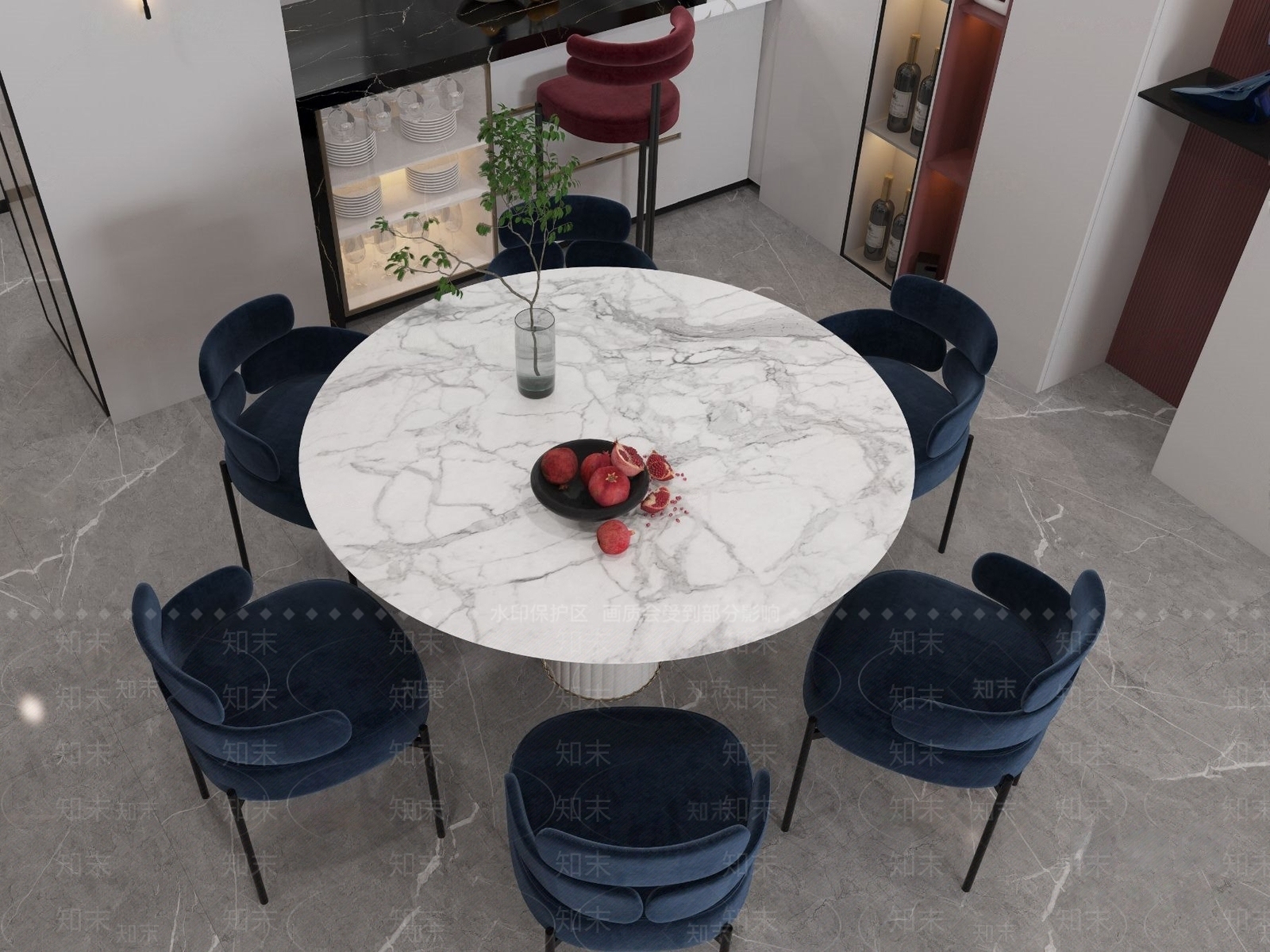 现代雕花3D模型下载【ID:1182557543】