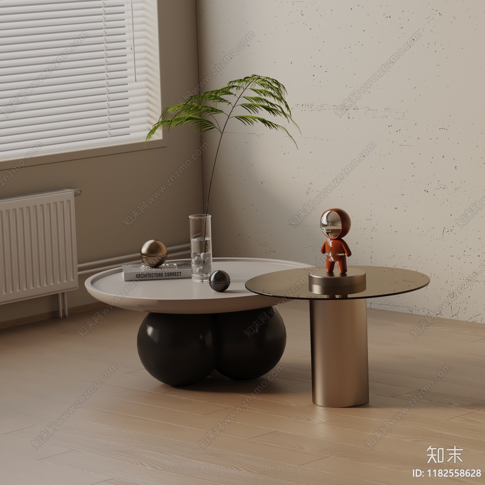 现代茶几3D模型下载【ID:1182558628】