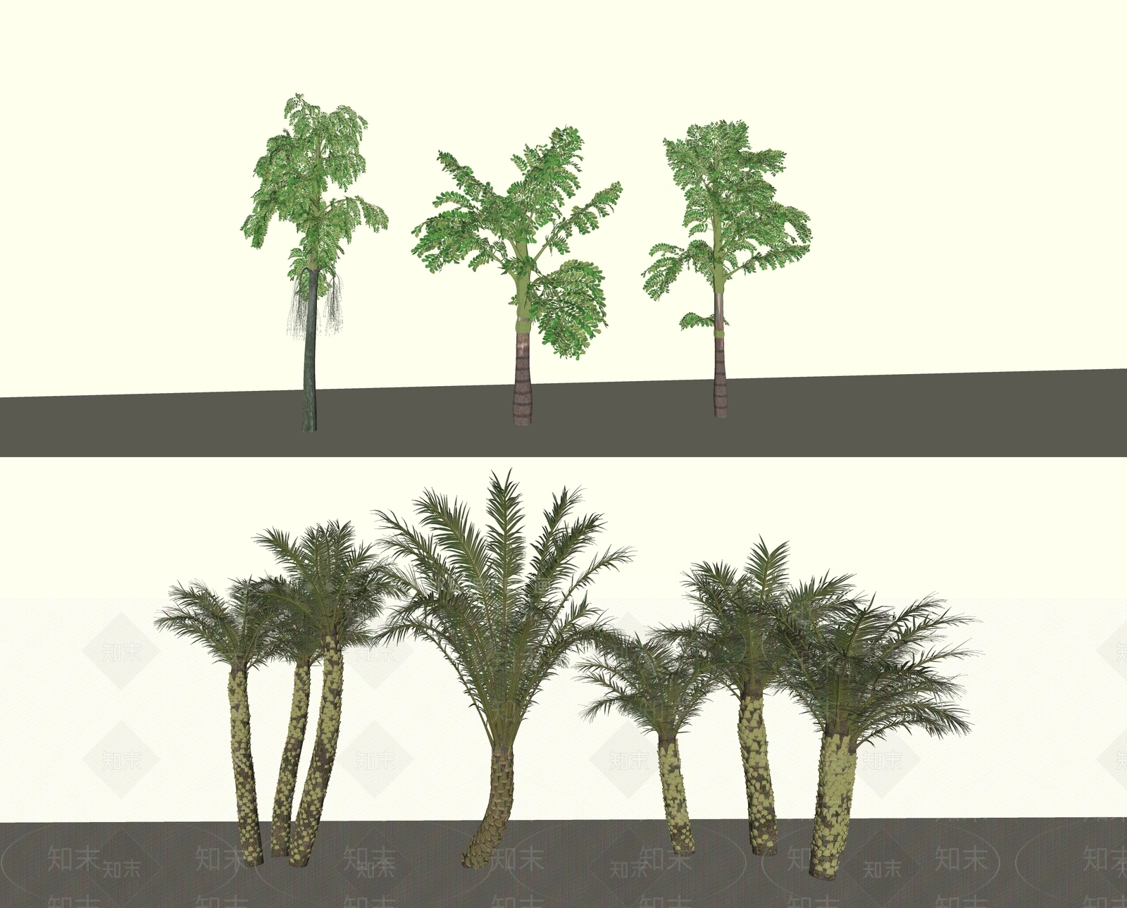 植物组合SU模型下载【ID:1182561681】
