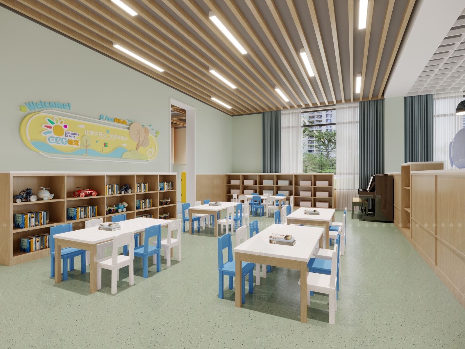 现代宿舍3D模型下载【ID:1214974436】