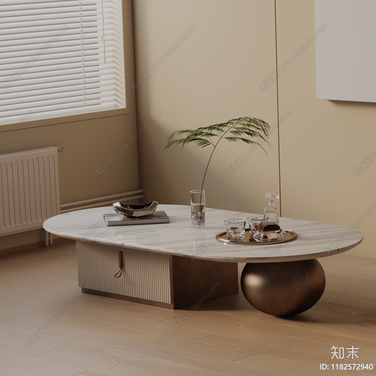 现代茶几3D模型下载【ID:1182572940】