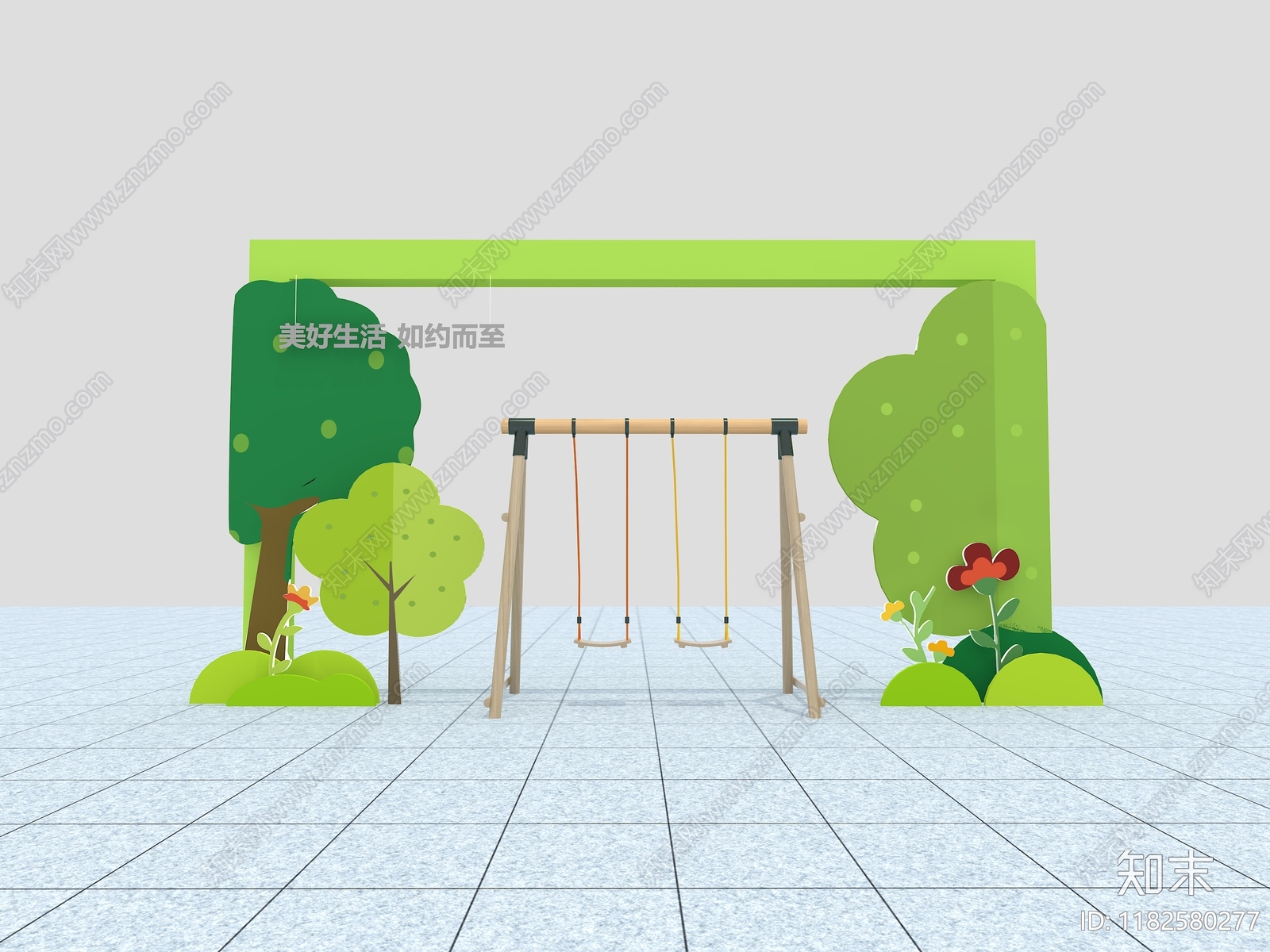 现代美陈3D模型下载【ID:1182580277】