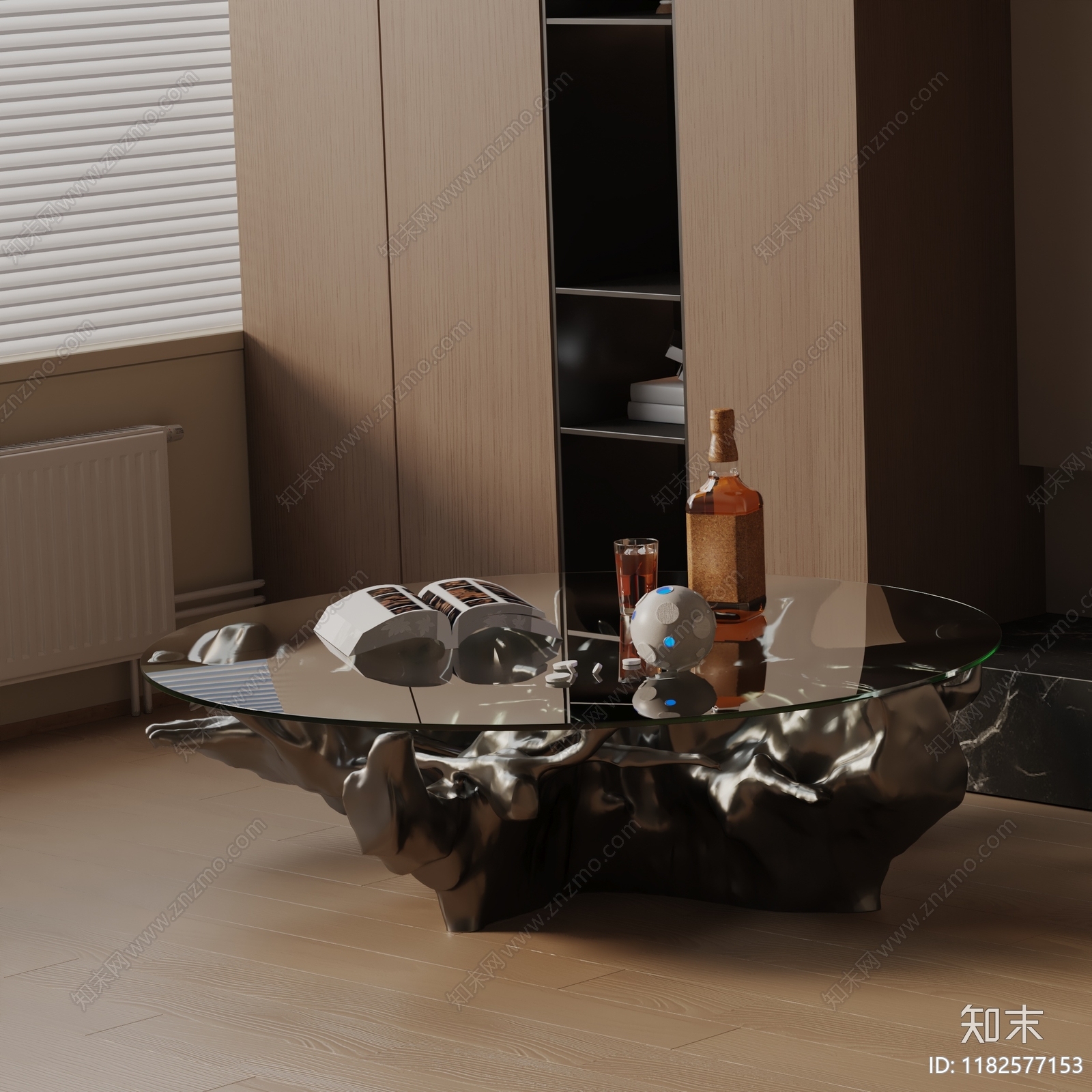 现代茶几3D模型下载【ID:1182577153】