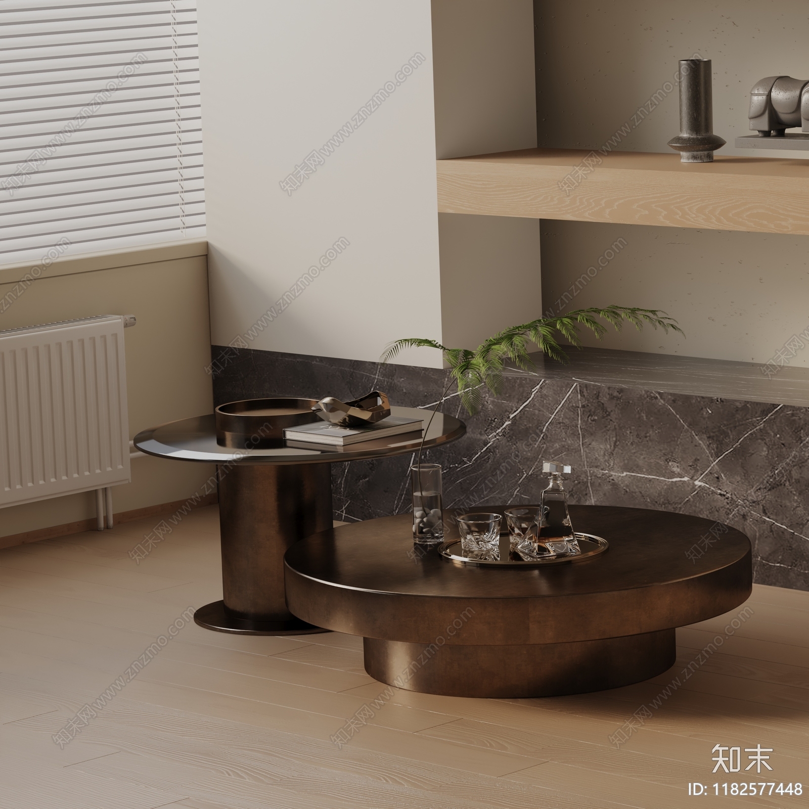 现代茶几3D模型下载【ID:1182577448】