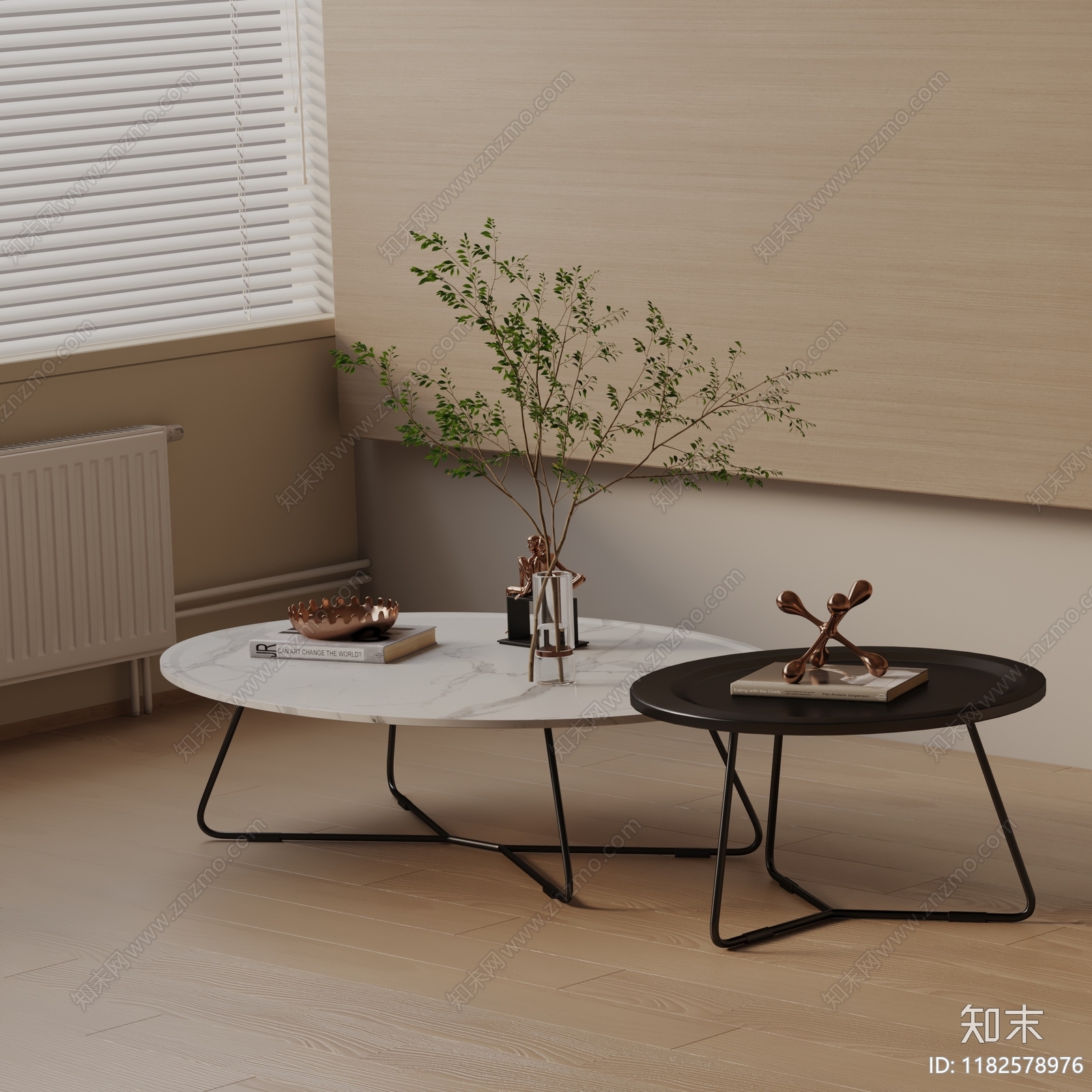 现代茶几3D模型下载【ID:1182578976】