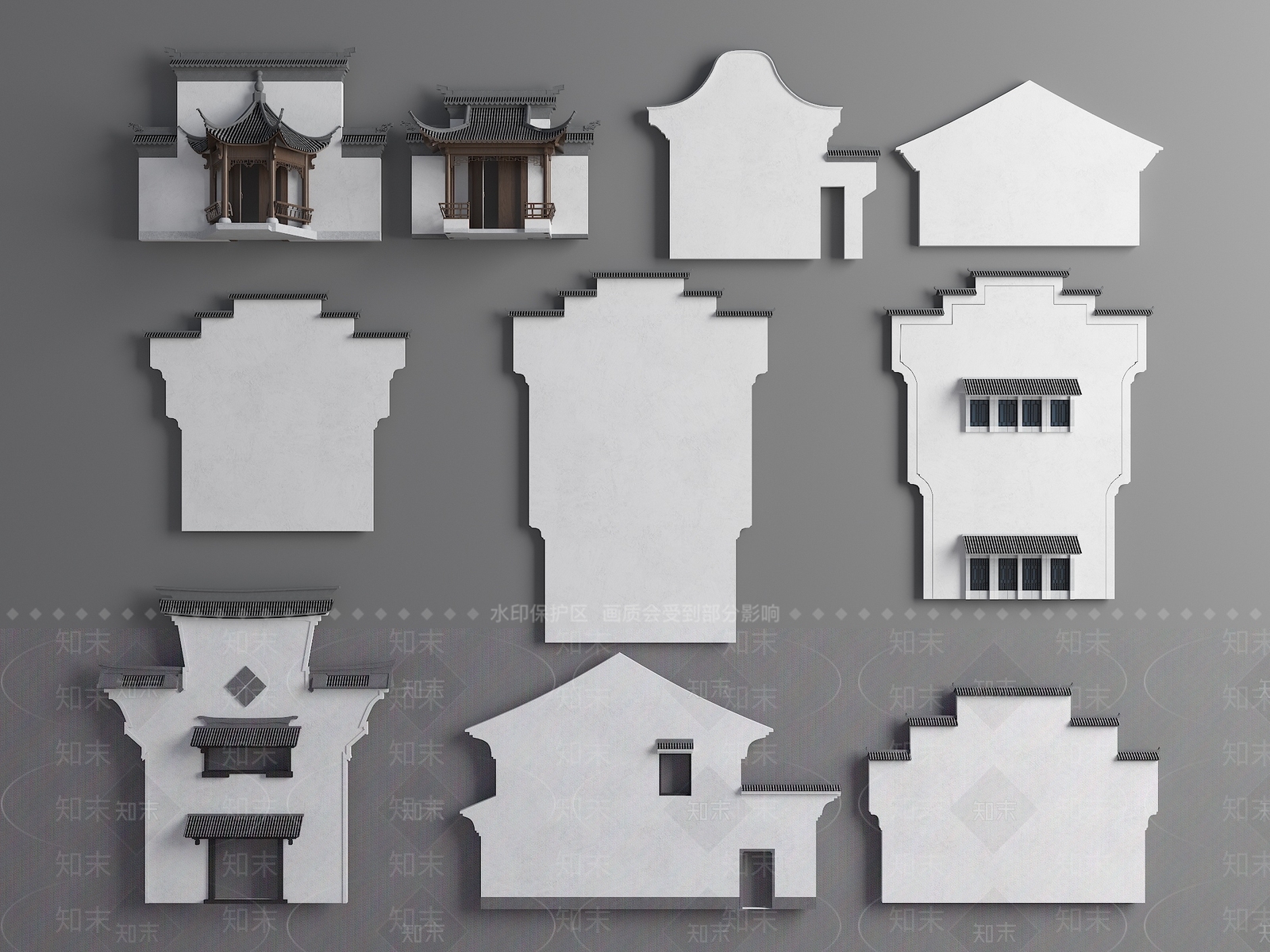 现代亭子3D模型下载【ID:1182598014】