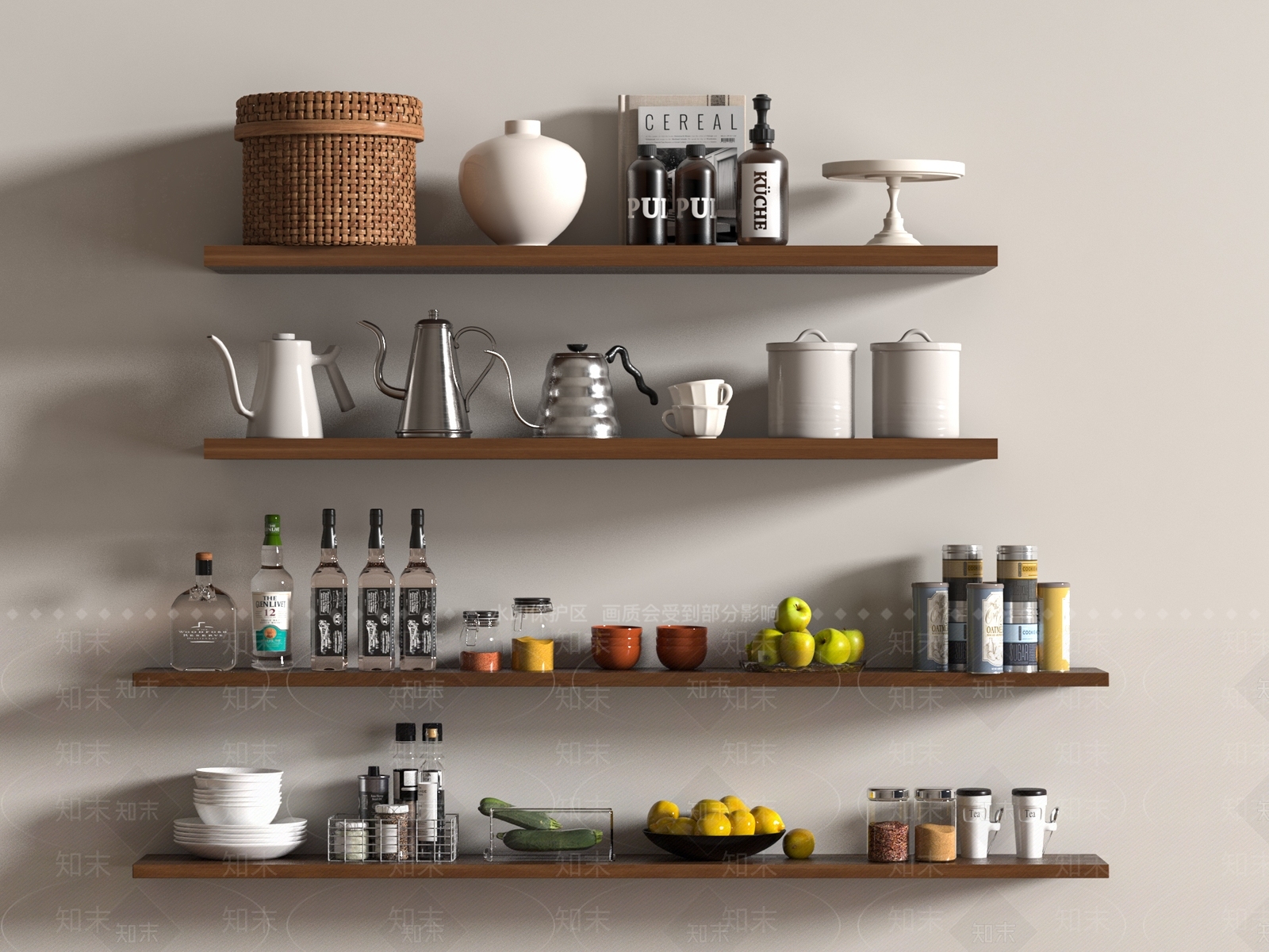 厨房用品3D模型下载【ID:1182599954】