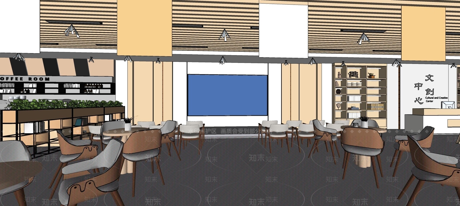 现代其他文化空间SU模型下载【ID:1182618806】