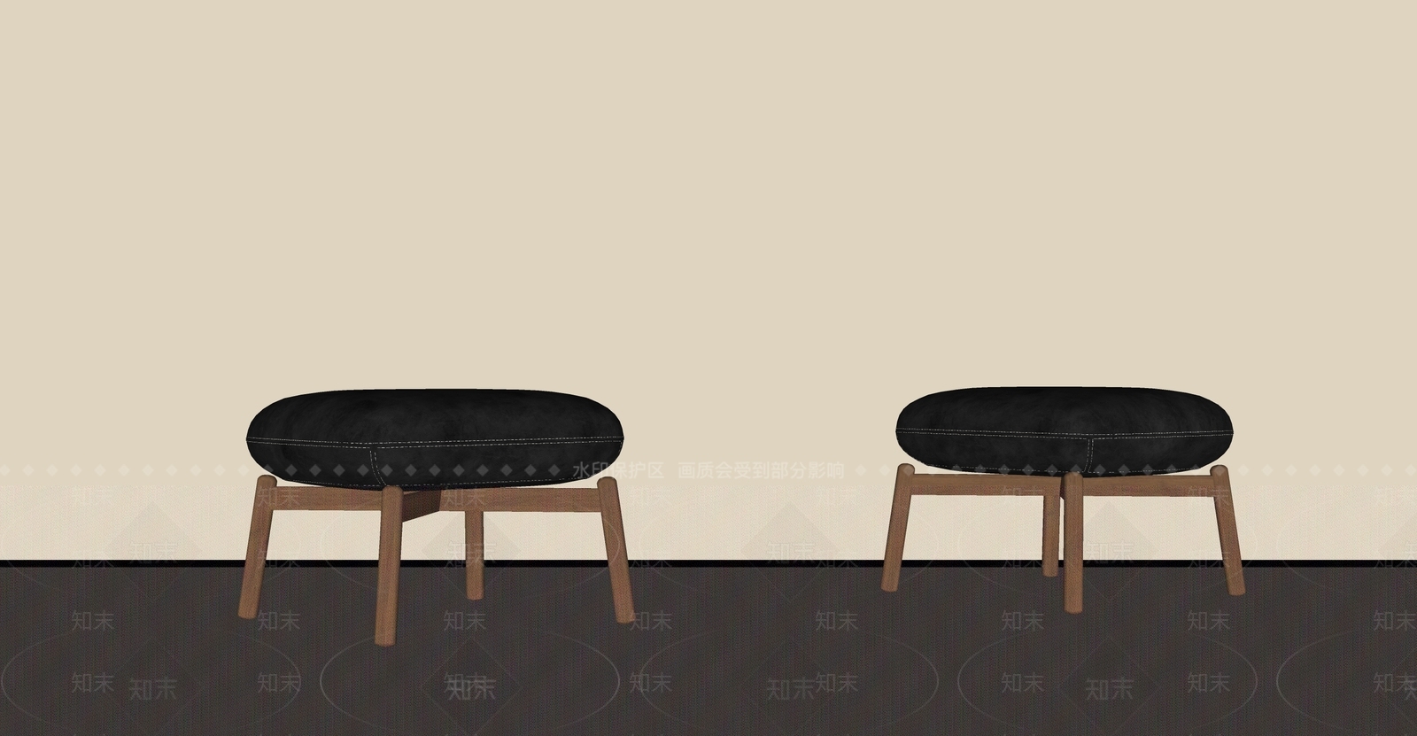 中古侘寂其他凳子SU模型下载【ID:1182642912】