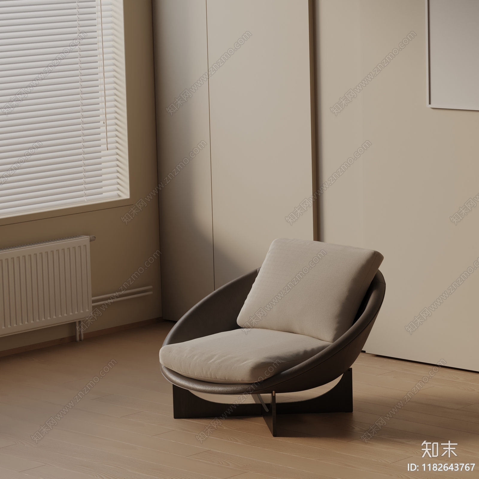 现代休闲椅3D模型下载【ID:1182643767】