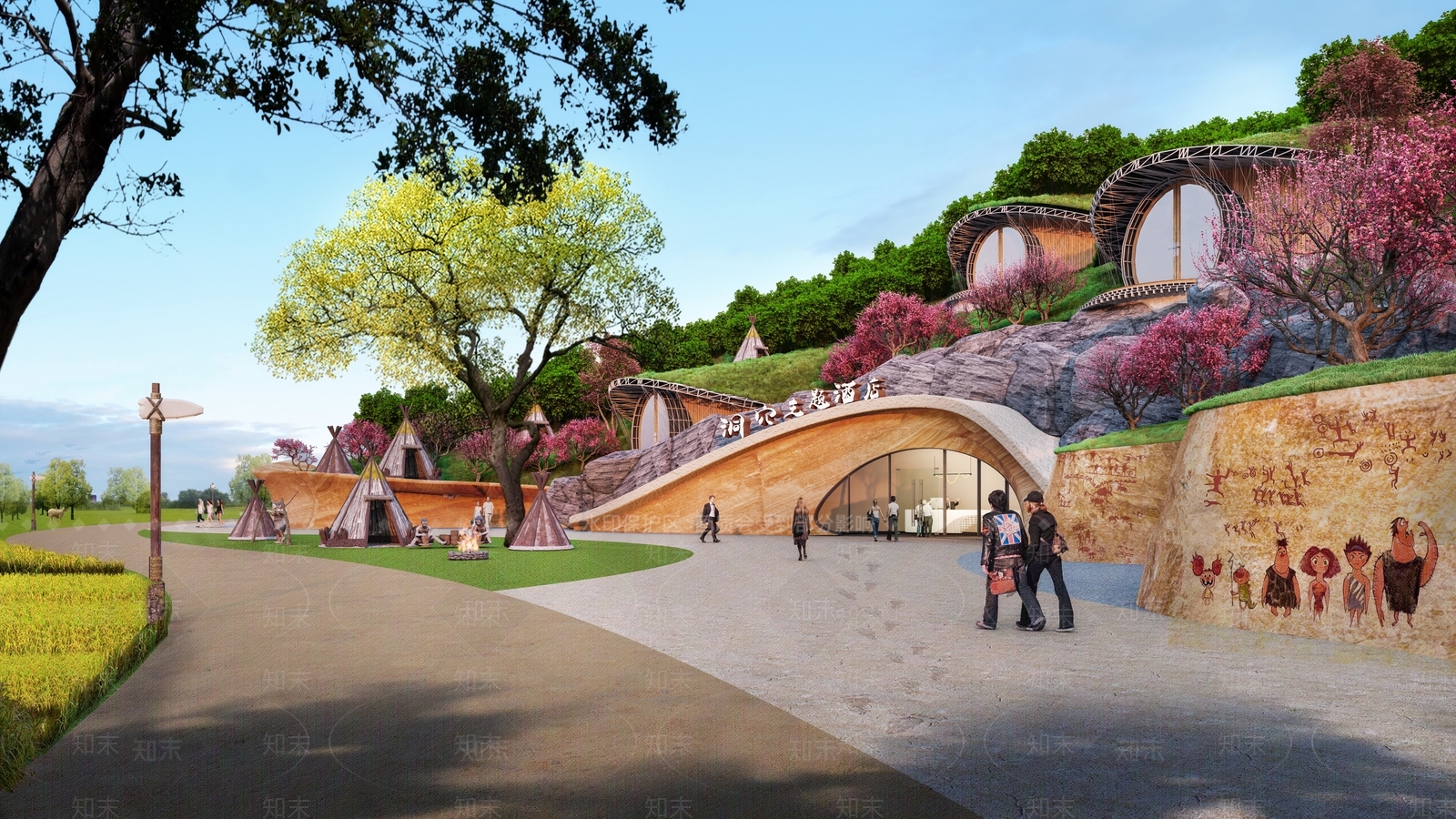 现代轻奢风格建筑SU模型下载【ID:1182644805】