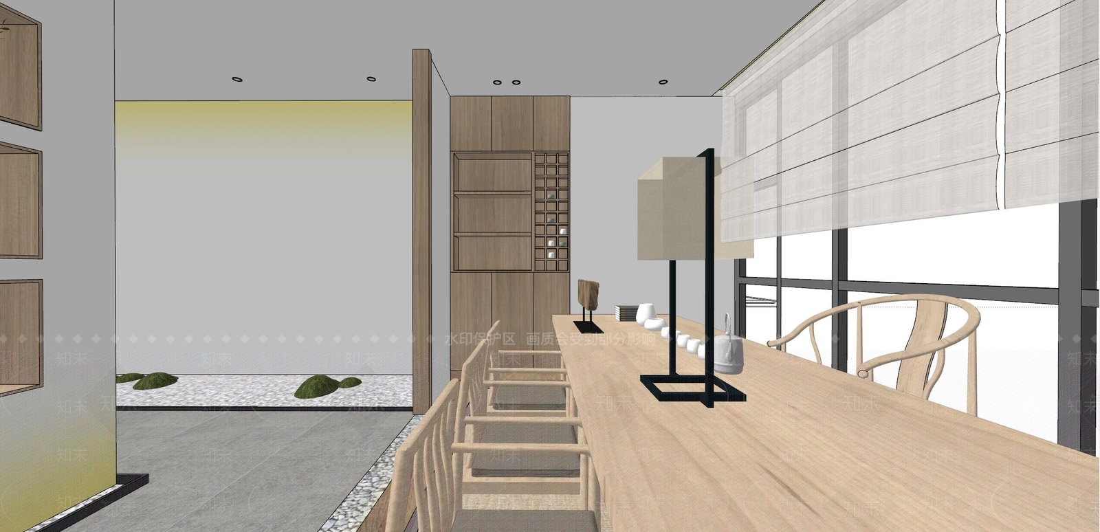 中式新中式包厢SU模型下载【ID:1182650662】