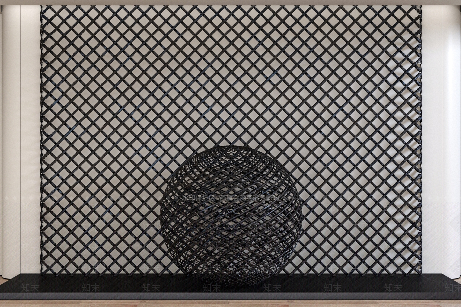 现代栏杆3D模型下载【ID:1182653765】