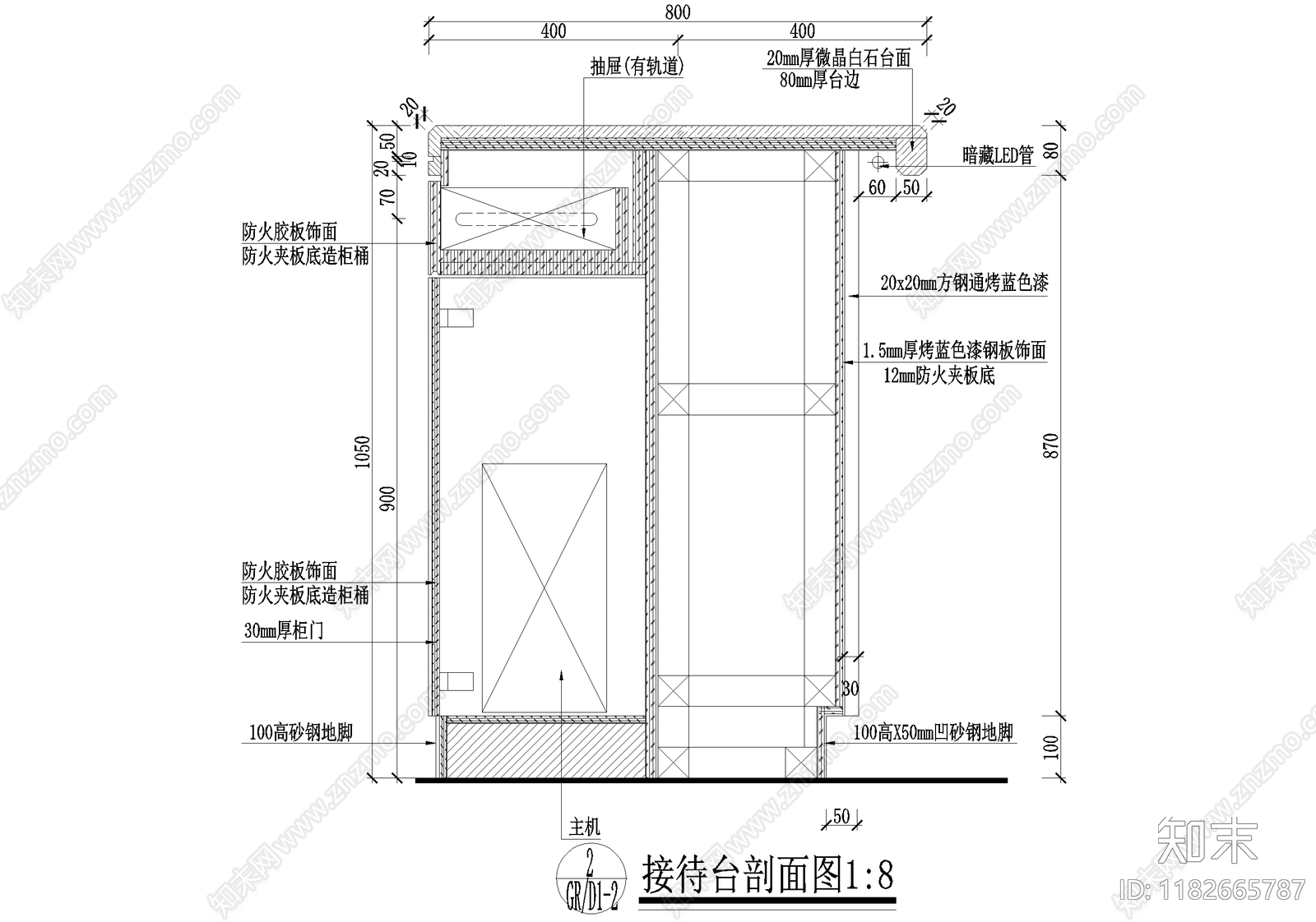 家具节点详图cad施工图下载【ID:1182665787】