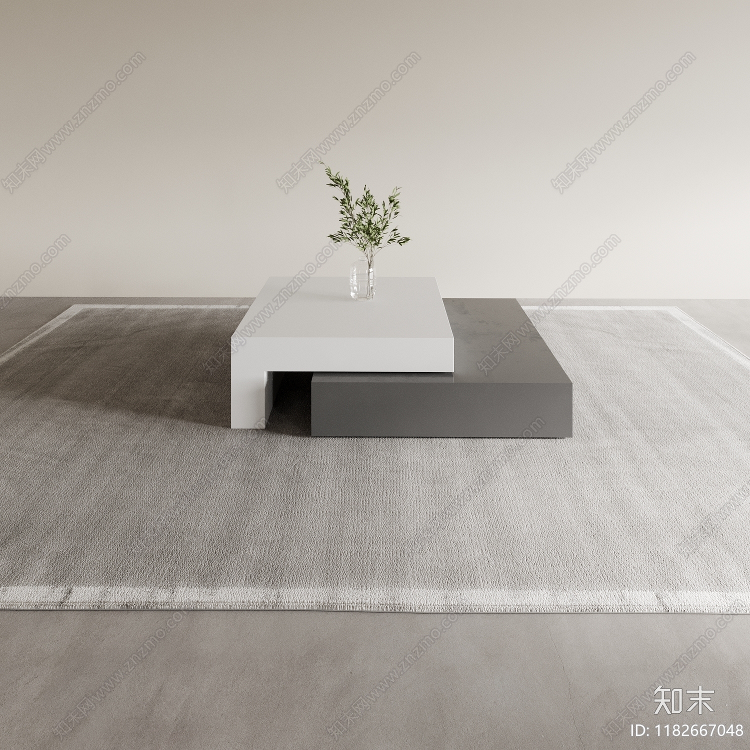 现代茶几3D模型下载【ID:1182667048】