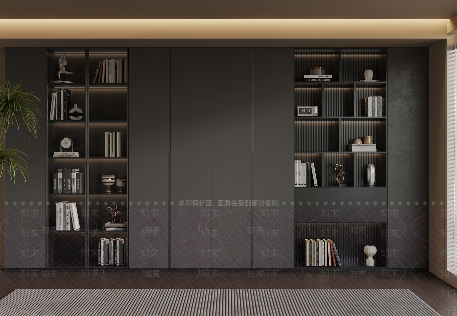 现代酒柜SU模型下载【ID:1182670109】