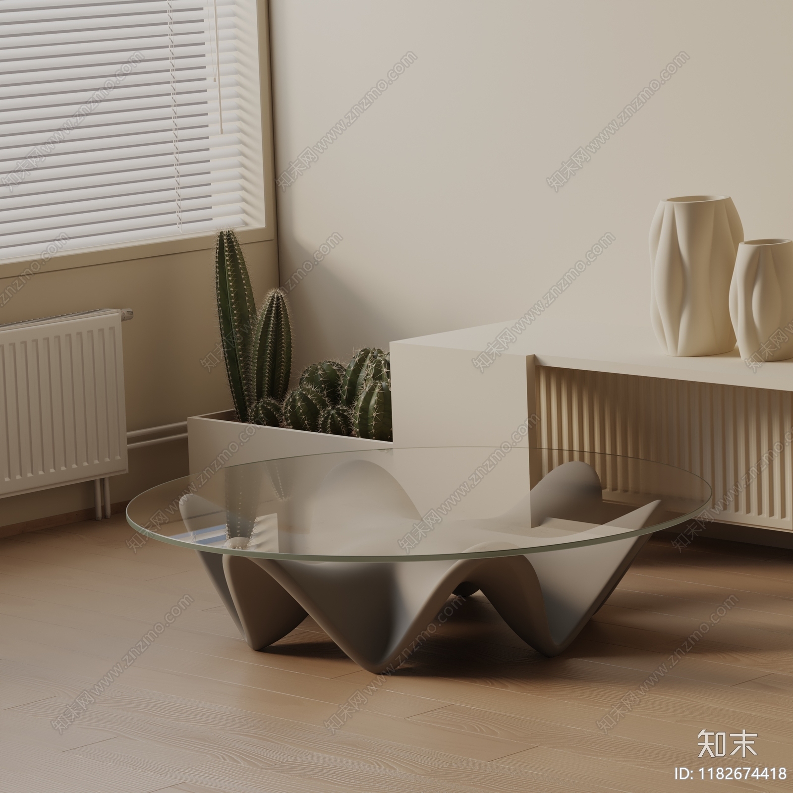 现代茶几3D模型下载【ID:1182674418】