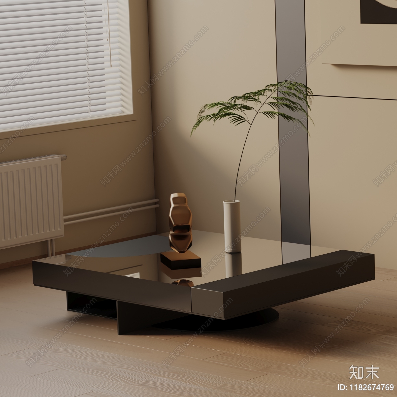 现代茶几3D模型下载【ID:1182674769】