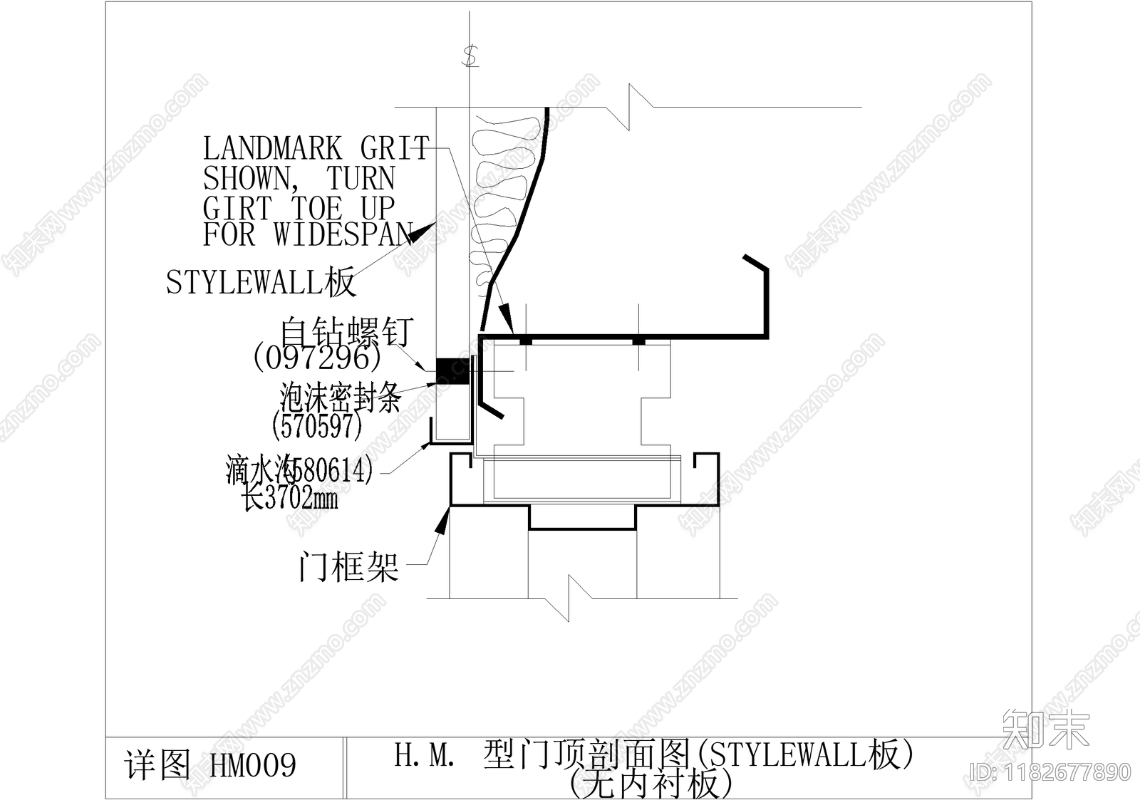 门节点cad施工图下载【ID:1182677890】