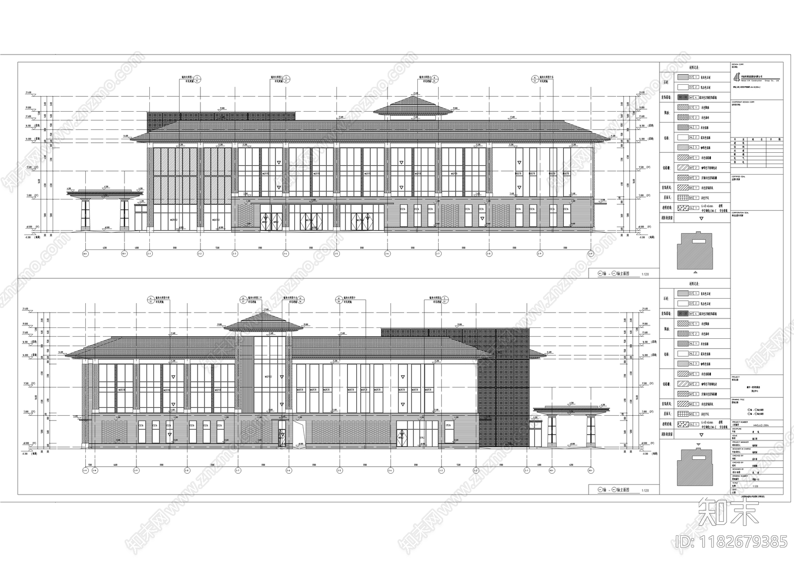 现代新中式其他商业建筑cad施工图下载【ID:1182679385】