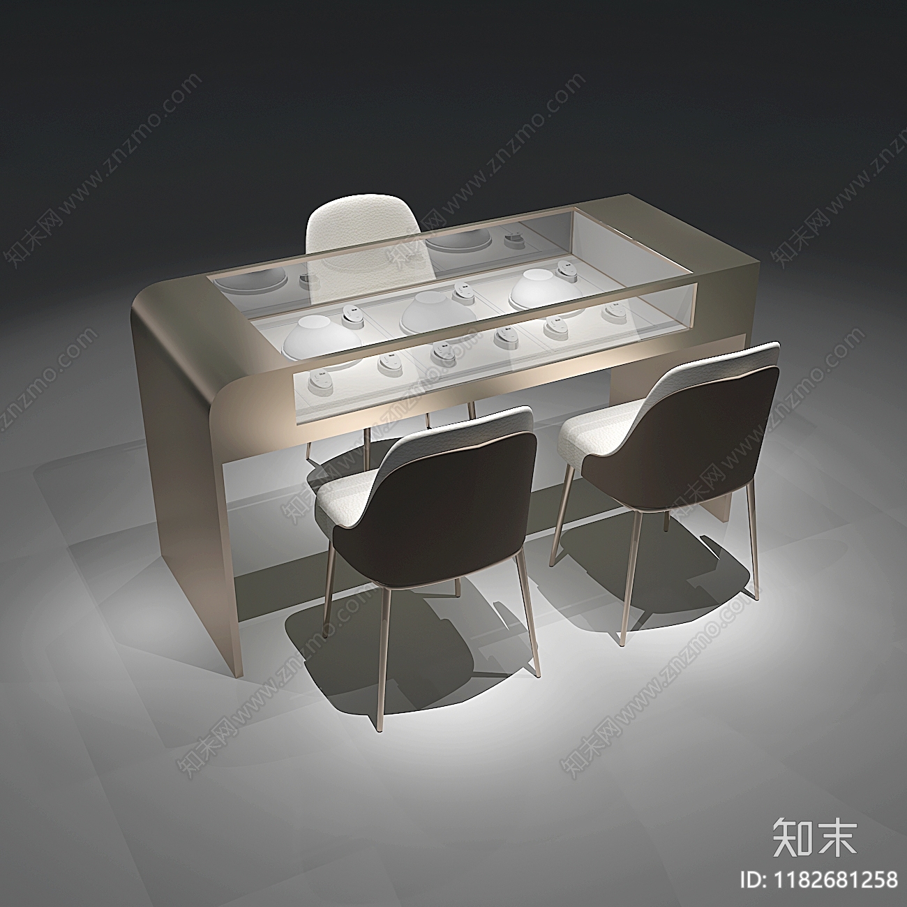 现代珠宝店cad施工图下载【ID:1182681258】
