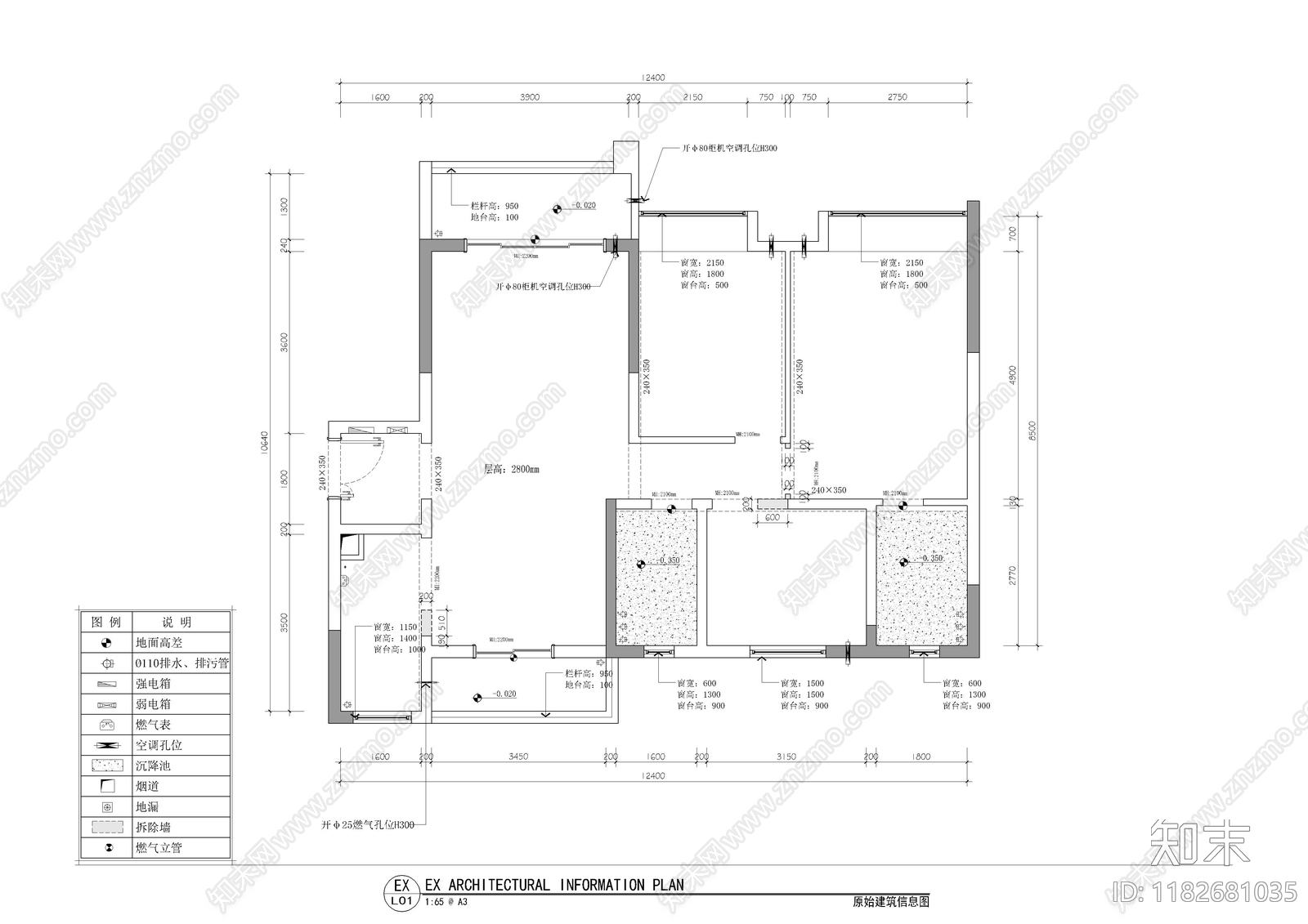 现代客餐厅cad施工图下载【ID:1182681035】