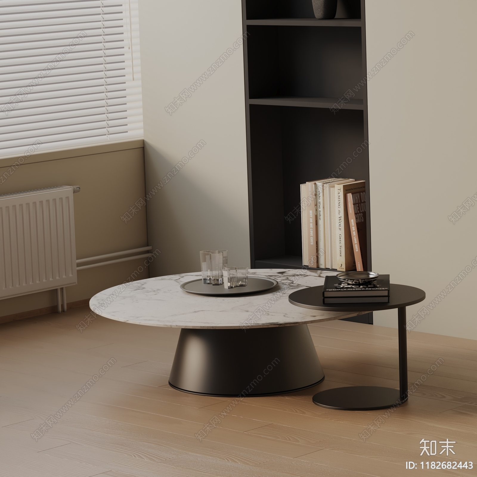 现代茶几3D模型下载【ID:1182682443】