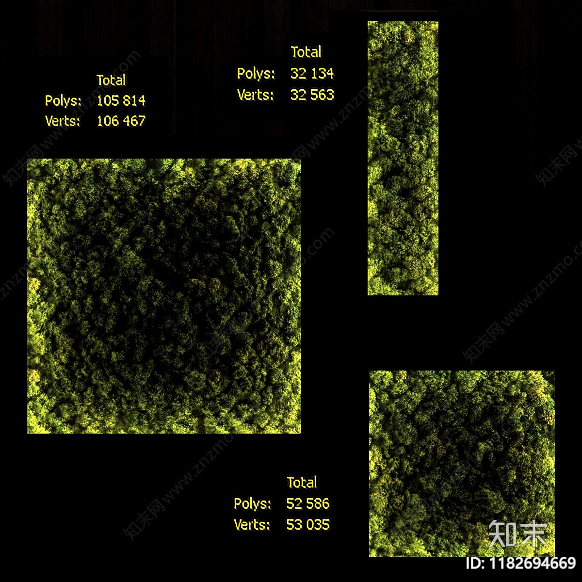 绿植墙3D模型下载【ID:1182694669】