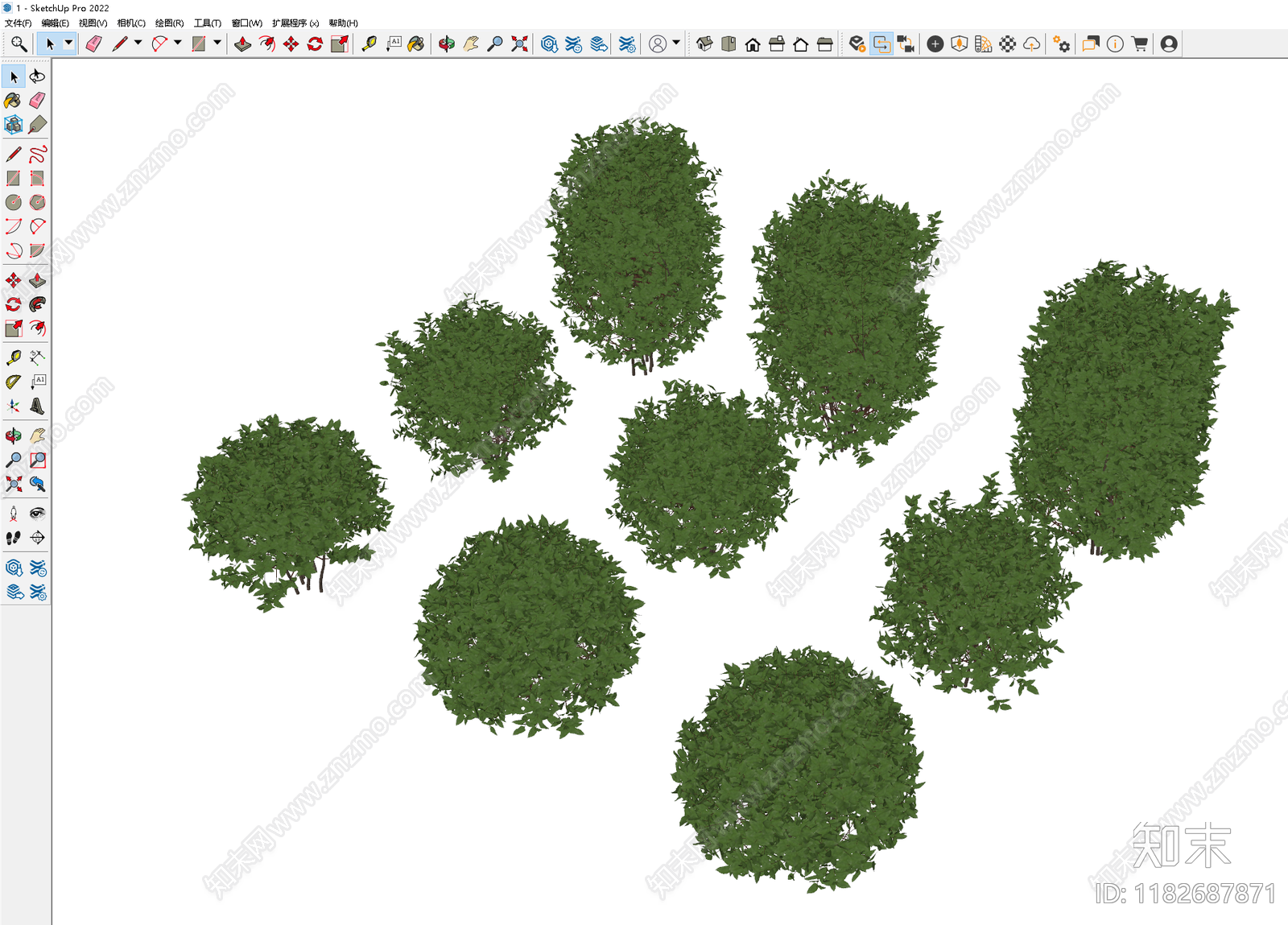 灌木SU模型下载【ID:1182687871】